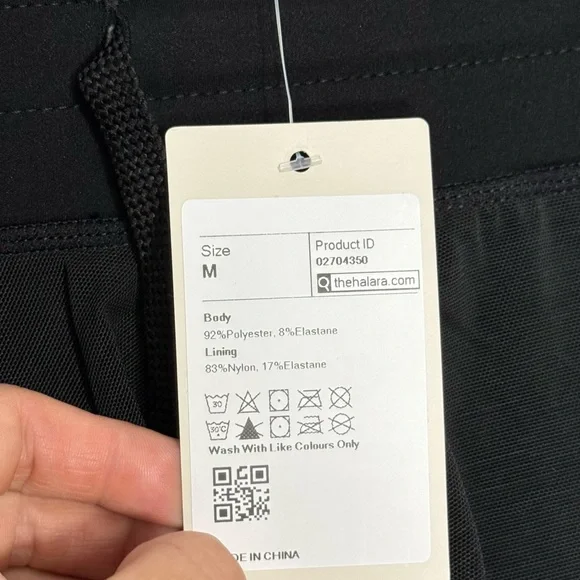 Halara High Waisted Drawstring Contrast Mesh Mini Skirt Skort - Picture 3 of 4